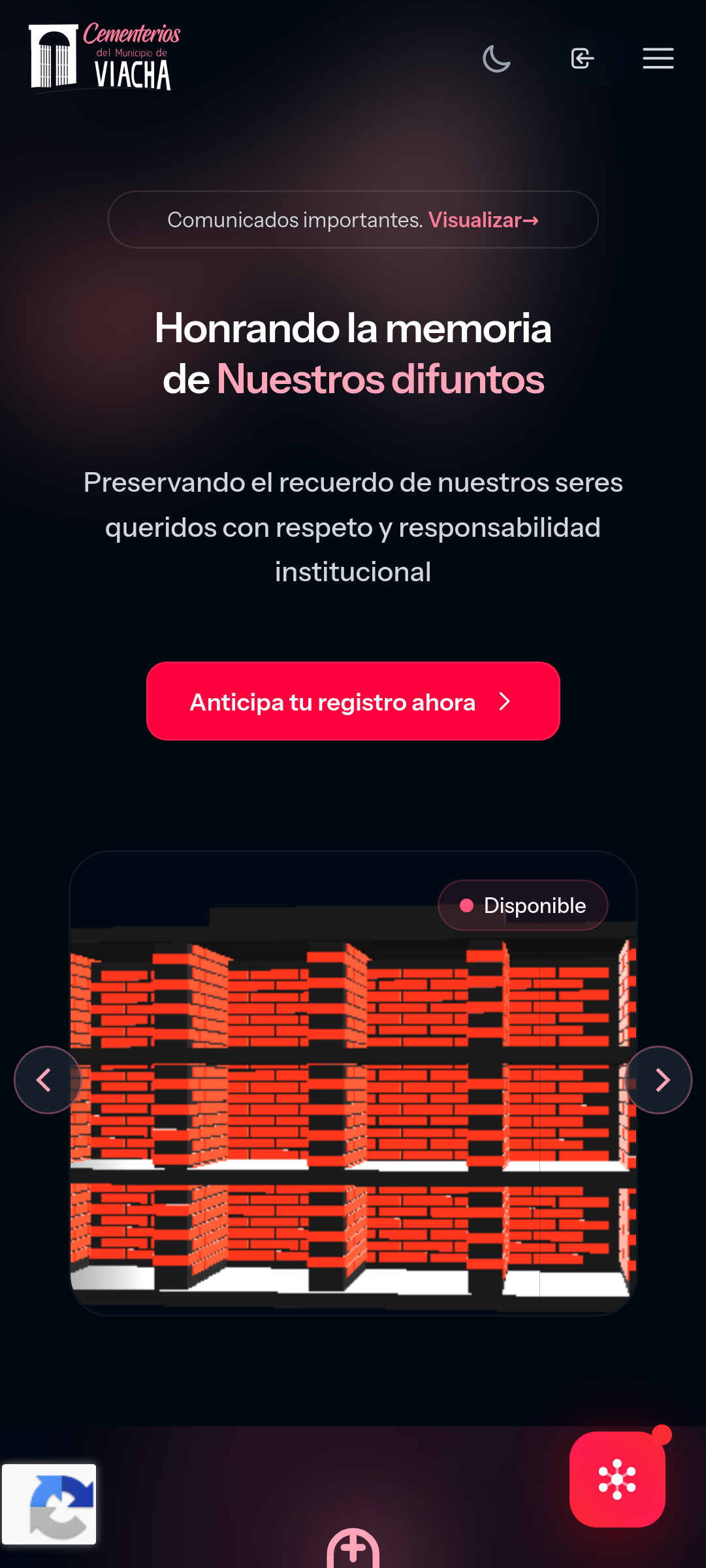 Sistema de Gestión de Cementerio Mobile